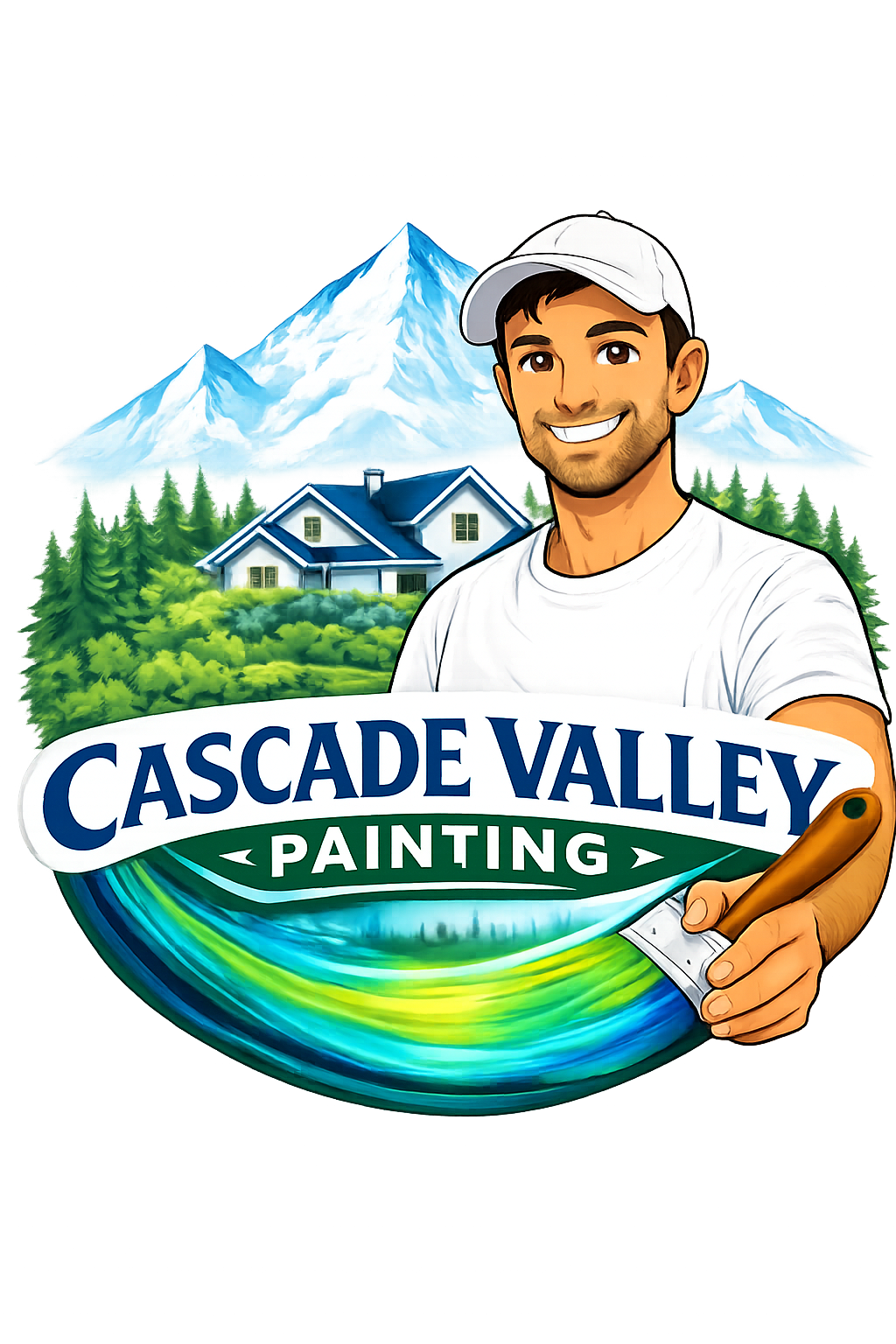 Cascade Valley Painting Logo